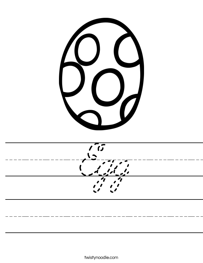 Egg Worksheet