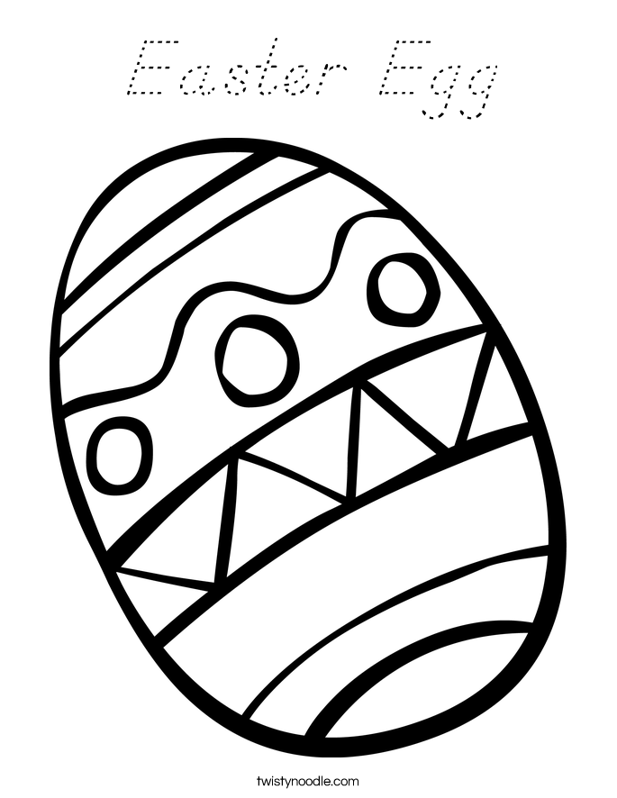 Easter Egg Coloring Page
