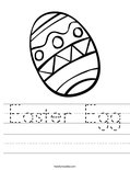 Easter Egg Worksheet