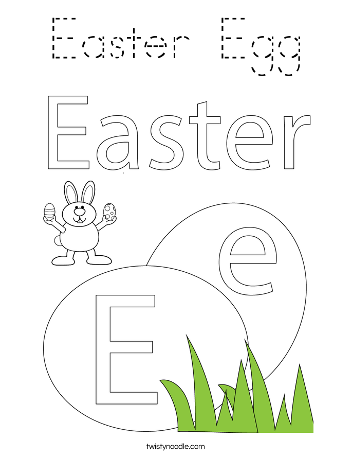 Easter Egg Coloring Page