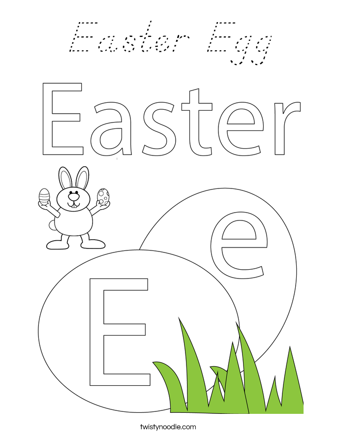 Easter Egg Coloring Page