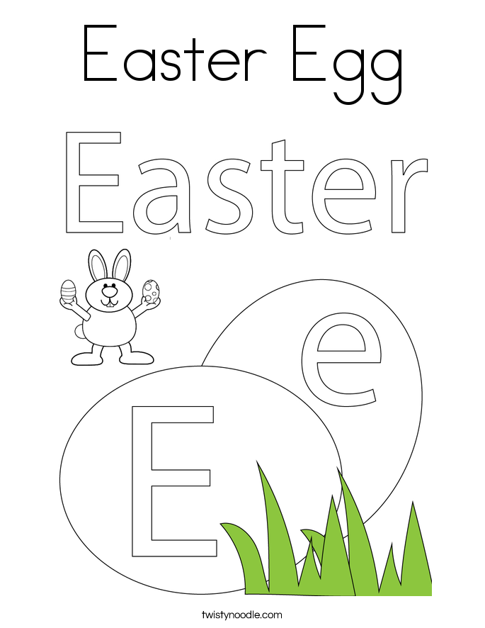 Easter Egg Coloring Page