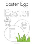 Easter Egg Coloring Page