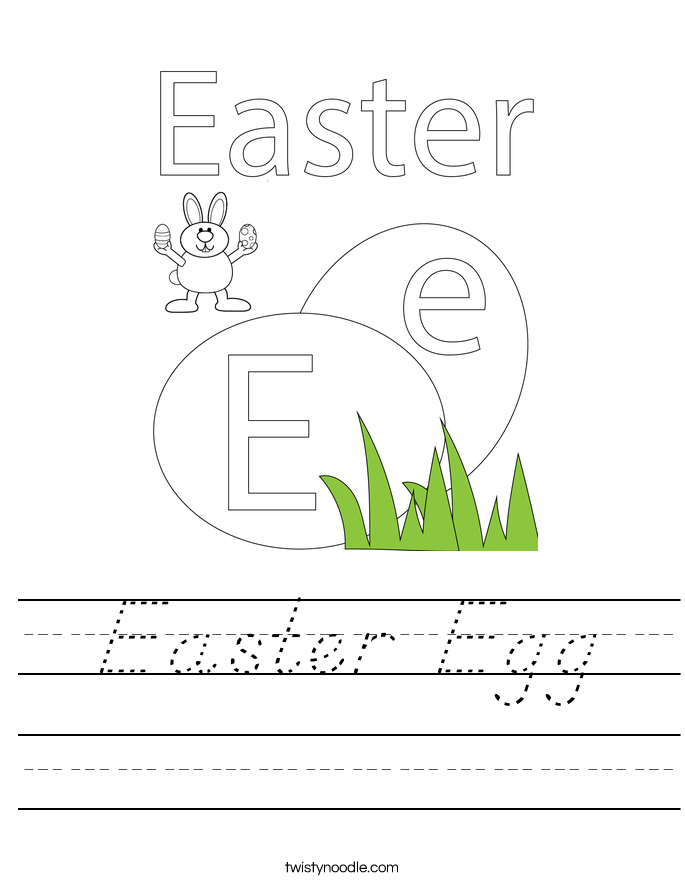 Easter Egg Worksheet
