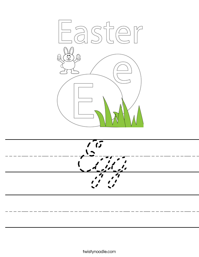 Egg Worksheet