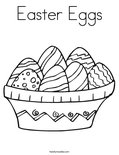 Easter Eggs Coloring Page