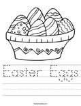Easter Eggs Worksheet