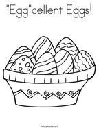 "Egg"cellent Eggs Coloring Page