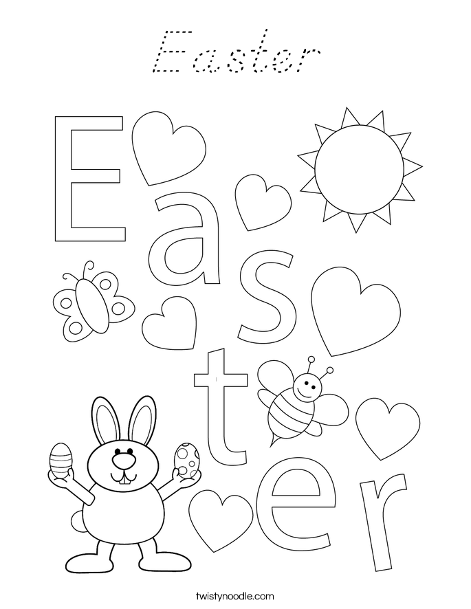 Easter Coloring Page