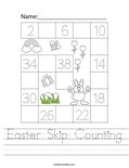 Easter Skip Counting Worksheet