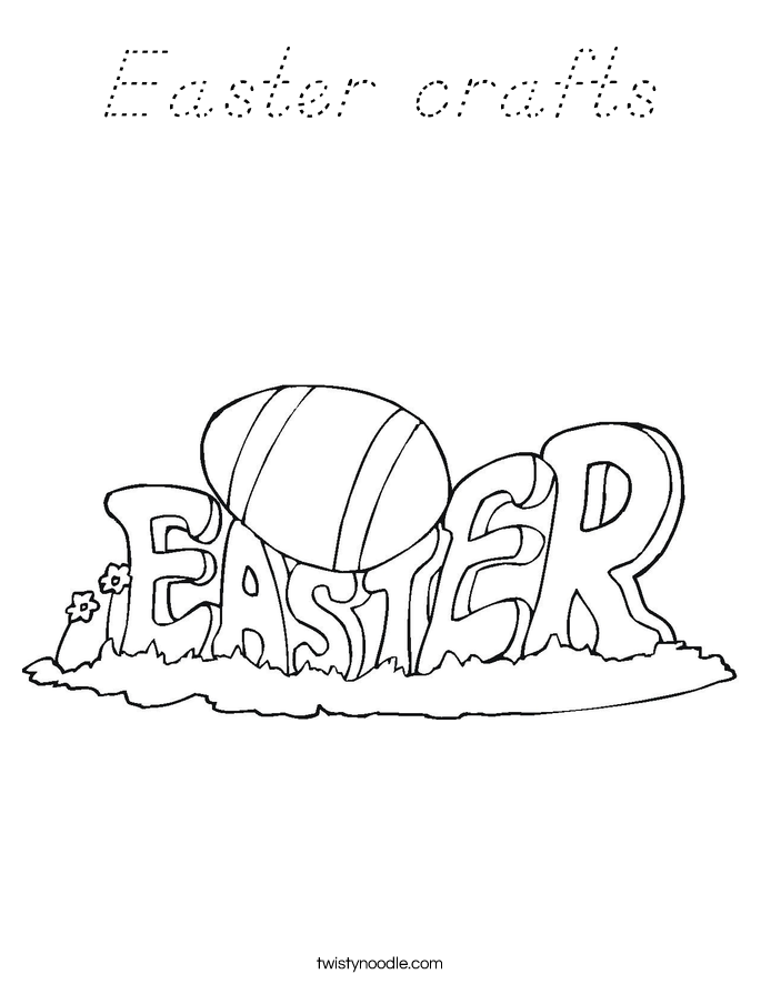 Easter crafts Coloring Page