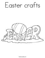 Easter crafts Coloring Page