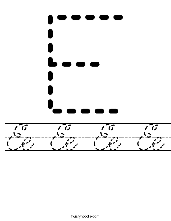 Ee Ee Ee Ee Worksheet
