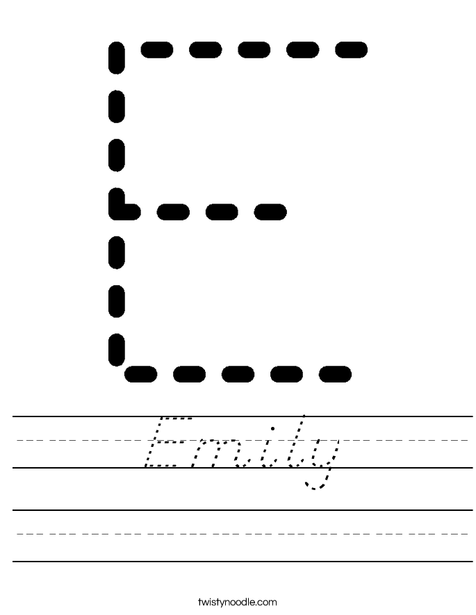 Emily Worksheet