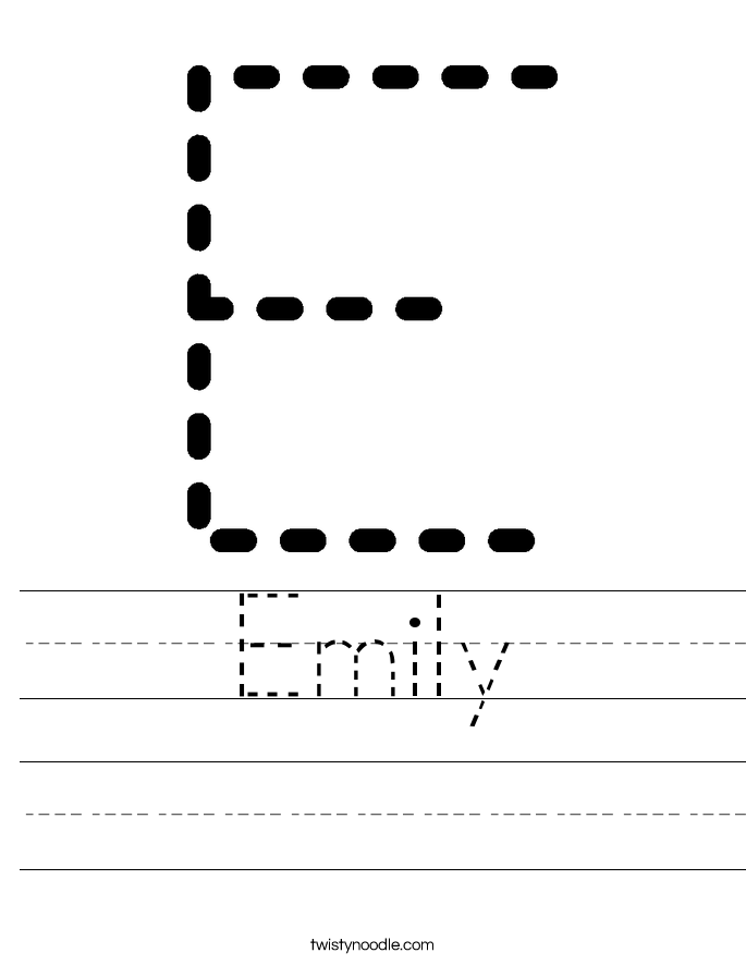 Emily Worksheet