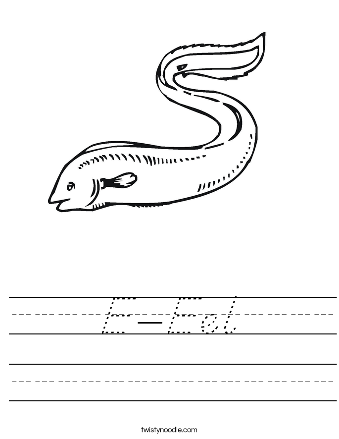 E-Eel Worksheet