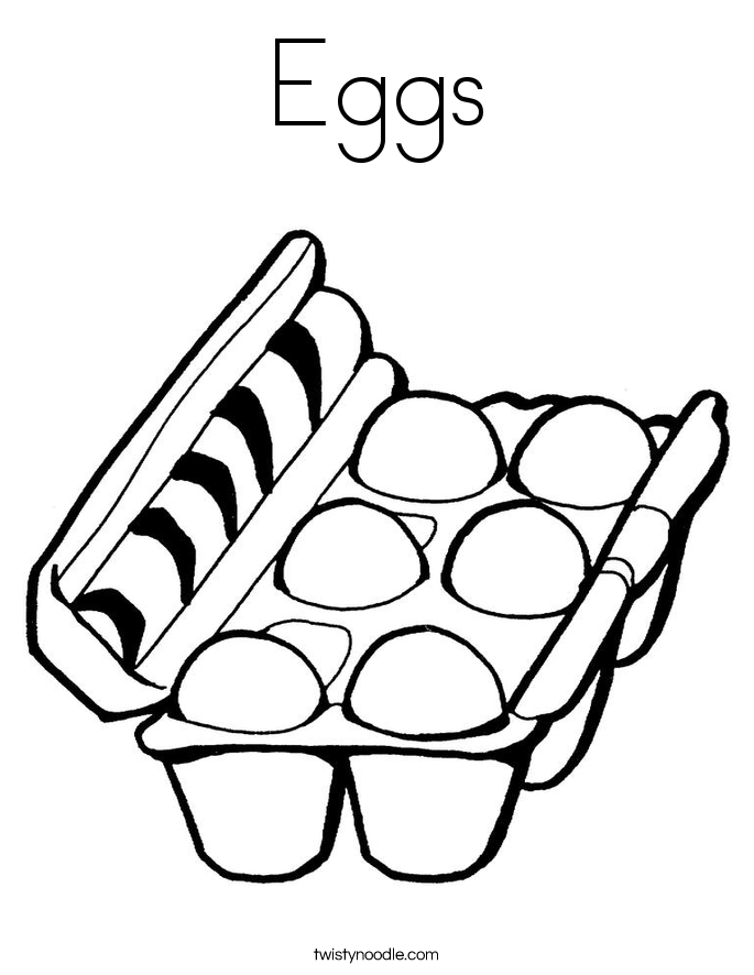 Eggs Coloring Page