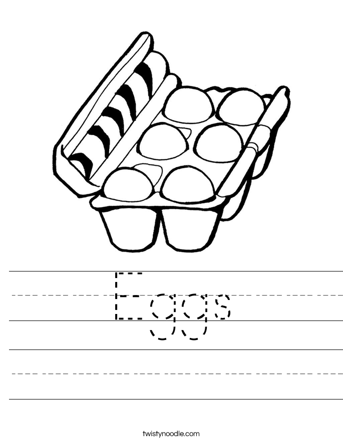 Eggs Worksheet