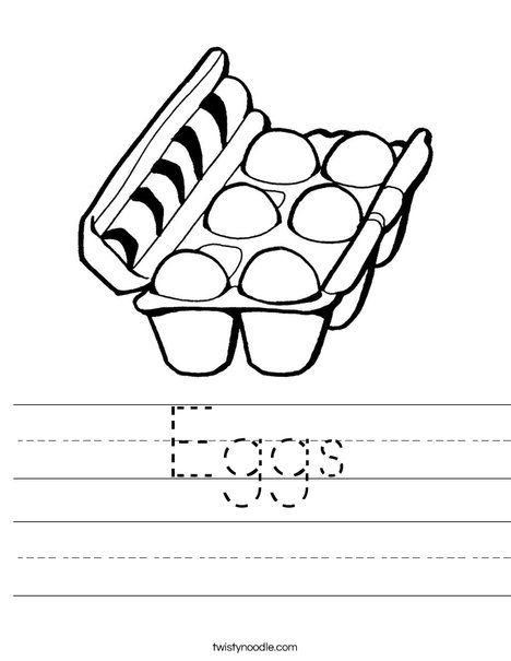 Eggs in a Carton Worksheet