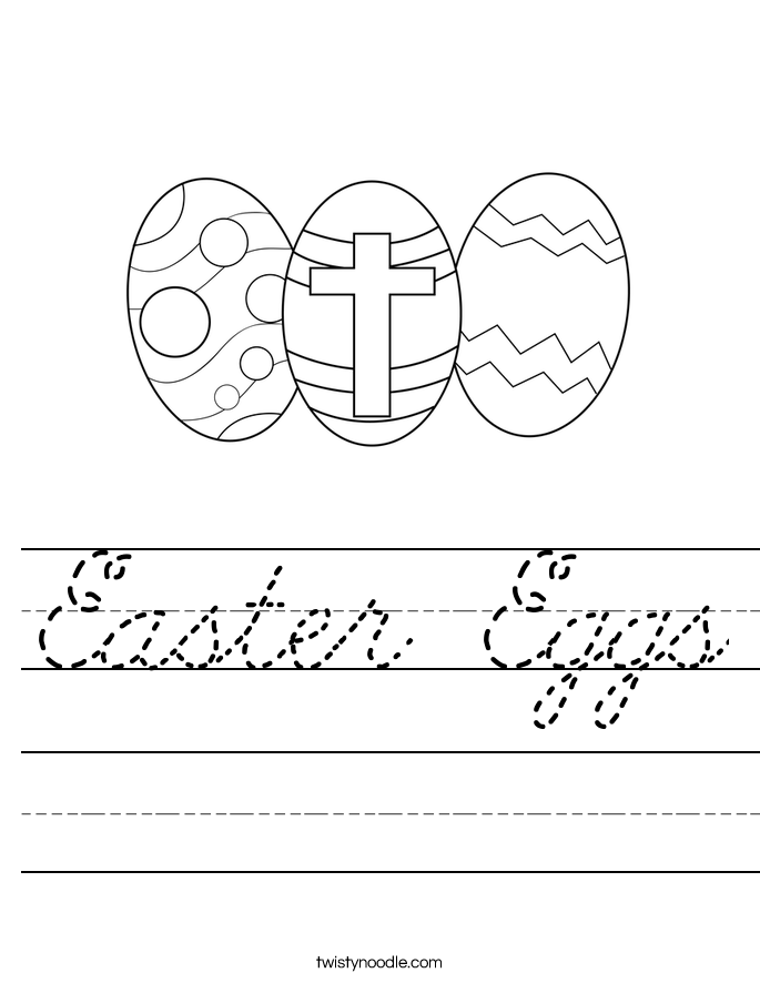 Easter Eggs Worksheet