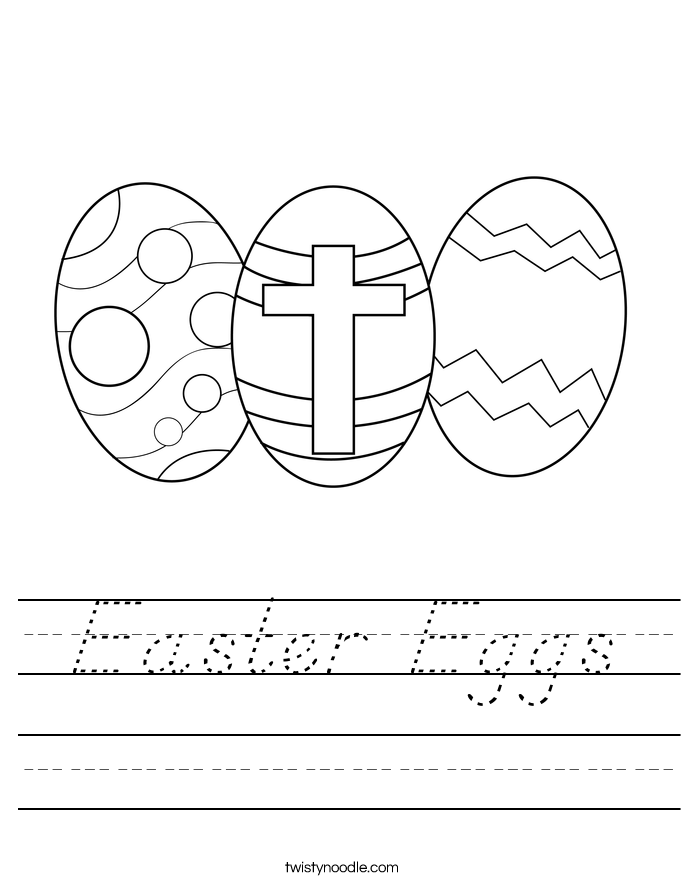 Easter Eggs Worksheet