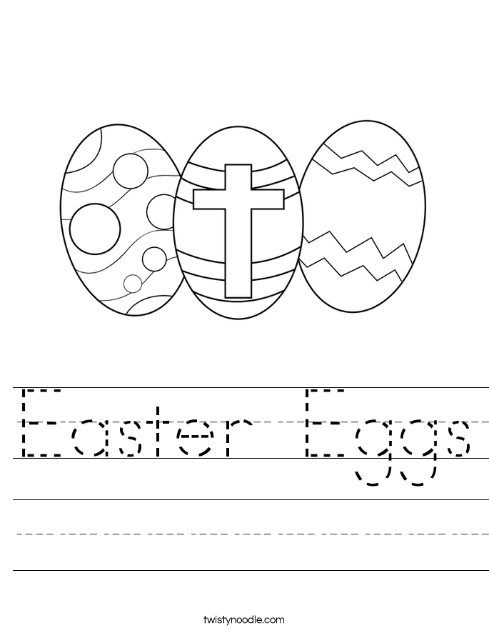 Easter Eggs Worksheet