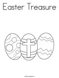 Easter TreasureColoring Page