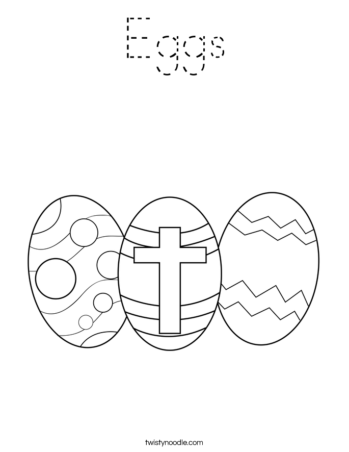 Eggs Coloring Page