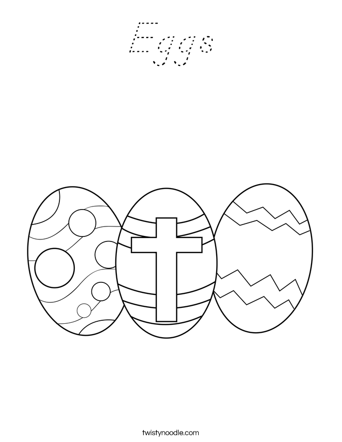 Eggs Coloring Page