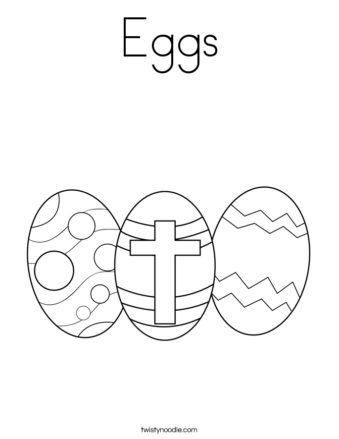 Eggs Coloring Page
