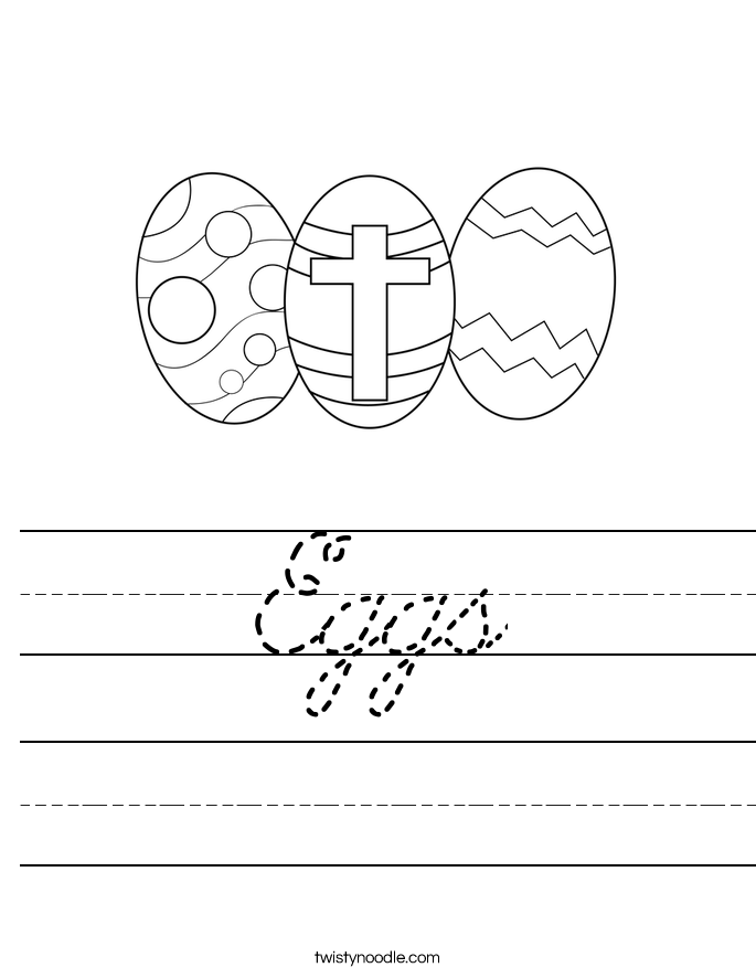 Eggs Worksheet