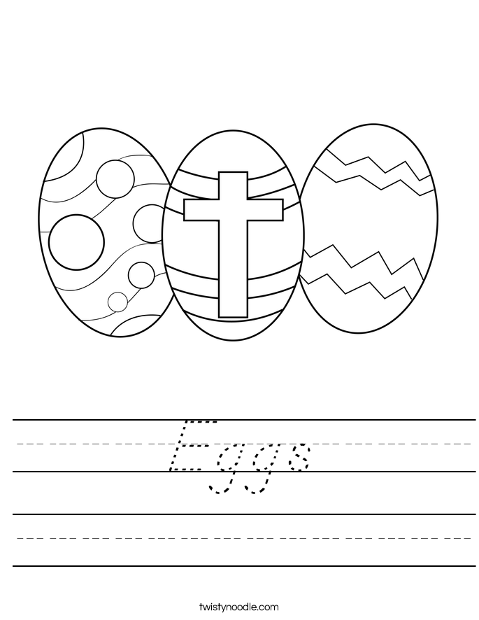 Eggs Worksheet