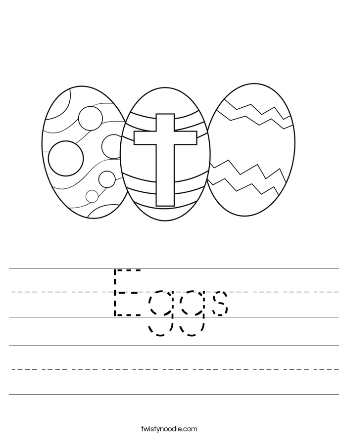 Eggs Worksheet