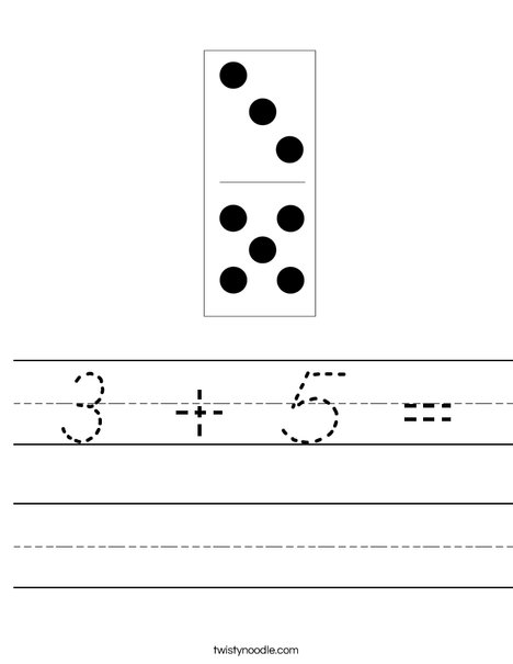 Domino Eight Worksheet