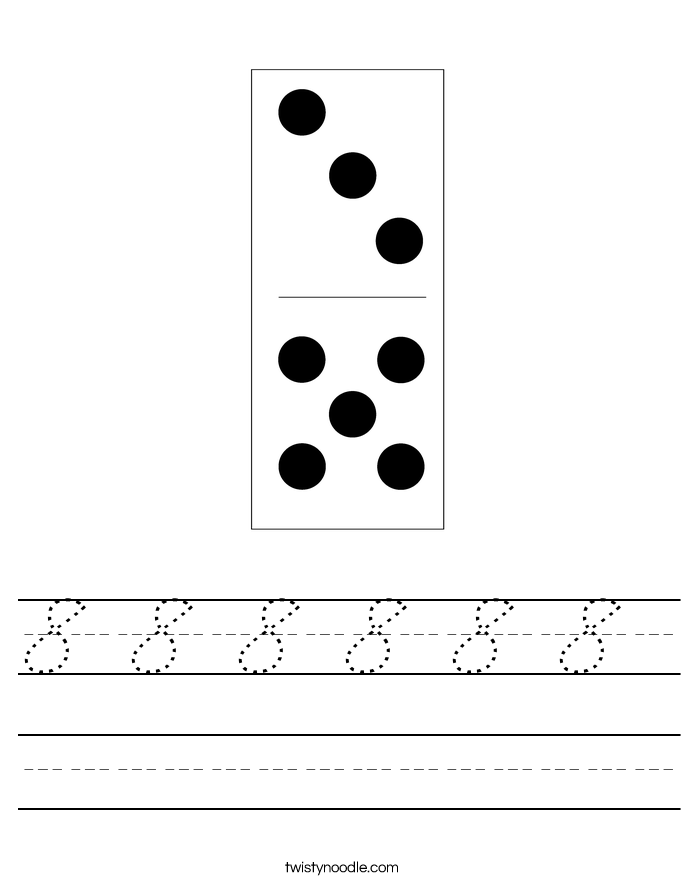 8 8 8 8 8 8  Worksheet