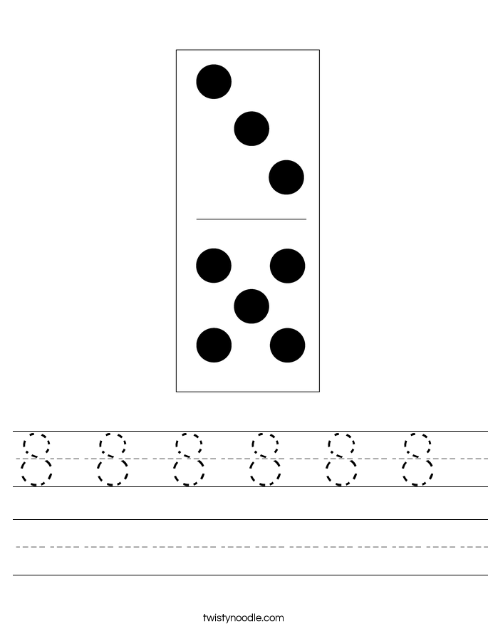 8 8 8 8 8 8  Worksheet