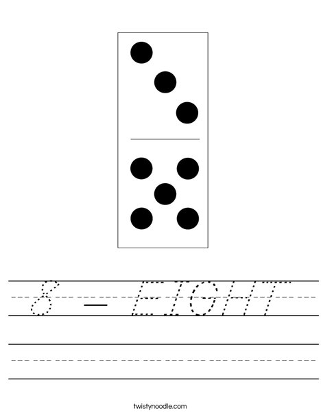 Domino Eight Worksheet