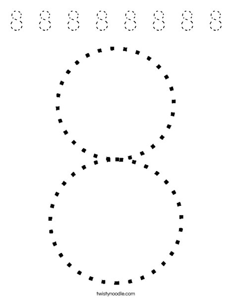 Eight Coloring Page