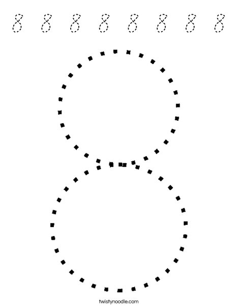 Eight Coloring Page