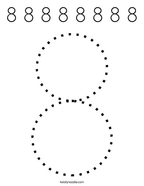 Eight Coloring Page