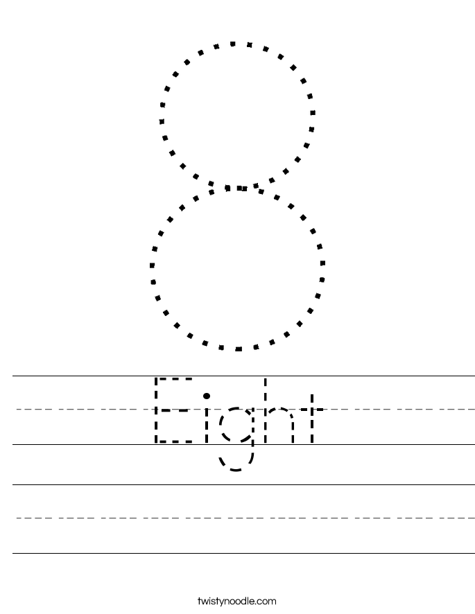 Eight Worksheet