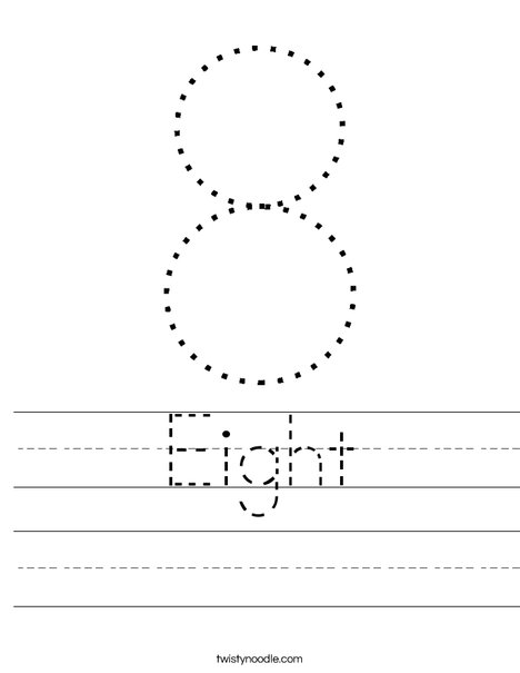 Eight Worksheet