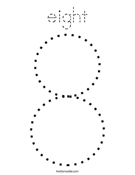 Eight Coloring Page