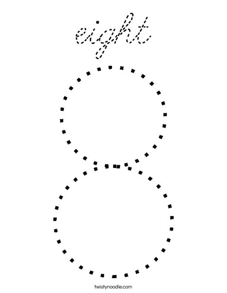 Eight Coloring Page