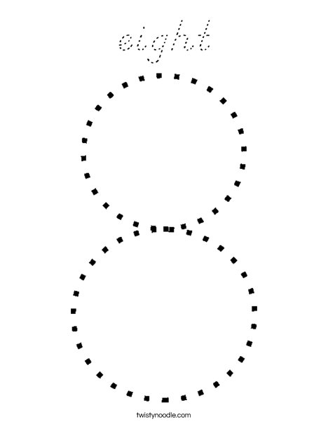Eight Coloring Page