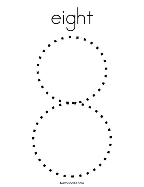 Eight Coloring Page