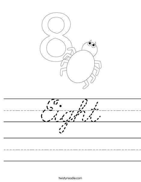 Elephant Eight Worksheet