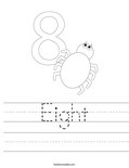 Eight Worksheet