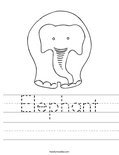 Elephant Worksheet