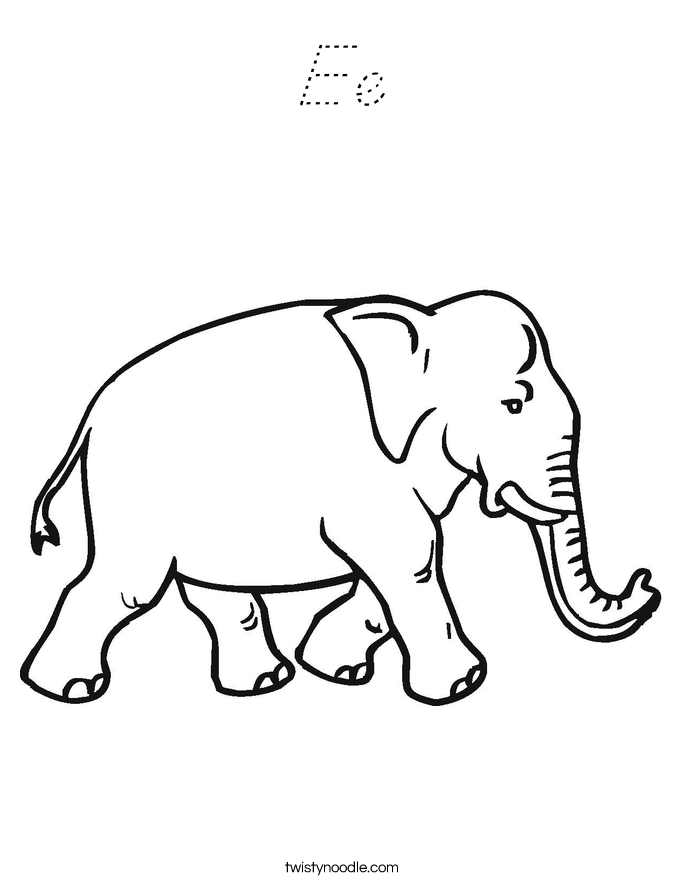 Ee Coloring Page